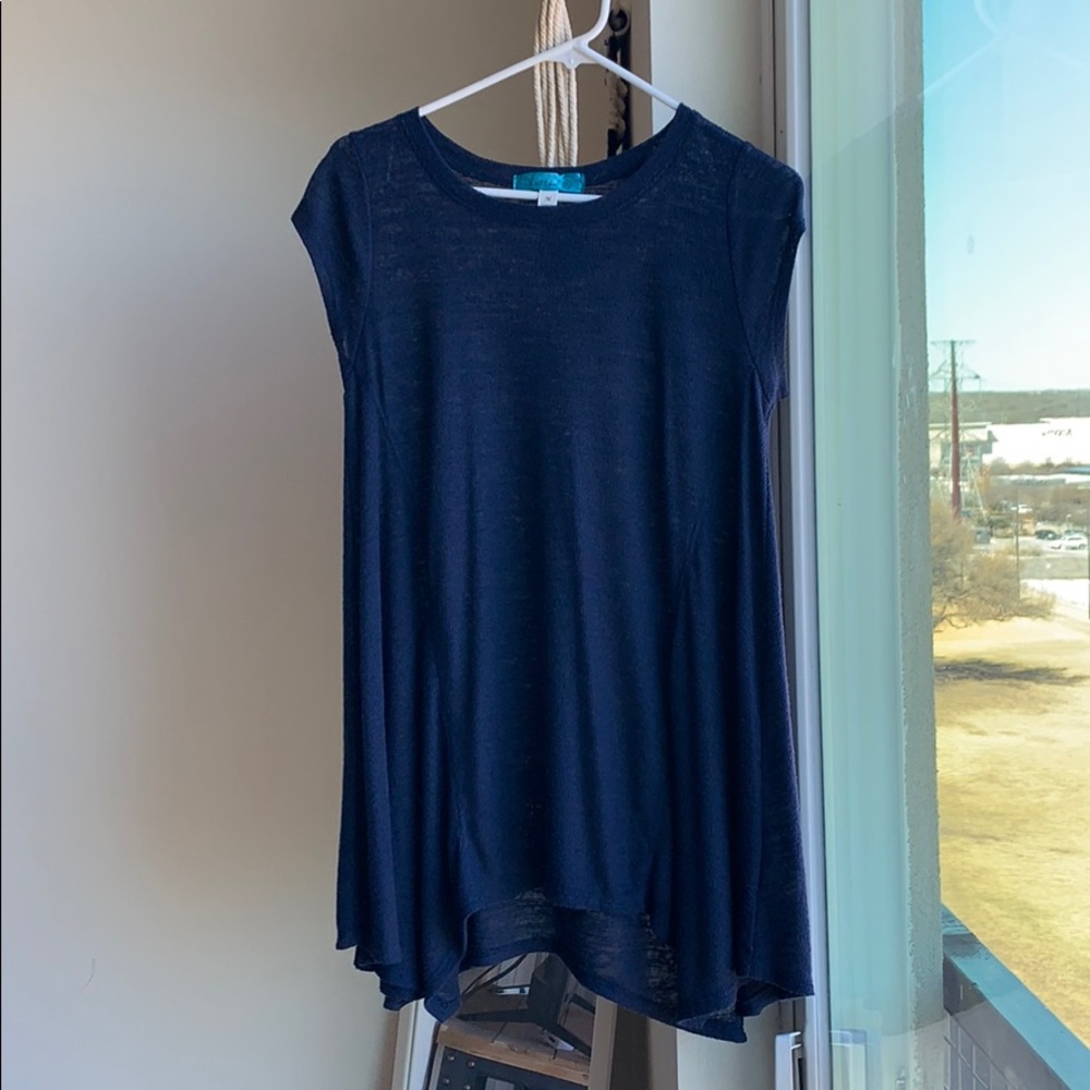 Navy casual cute shirt